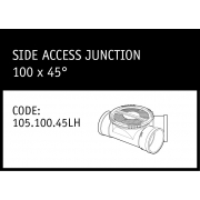 Marley Solvent Joint Side Access Junction 100 x 45° - 105.100.45LH
